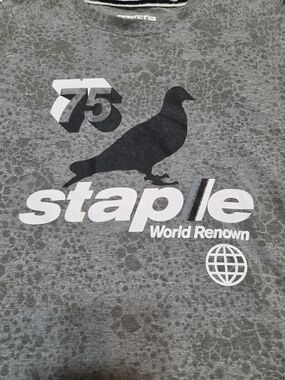 Staple Pigeon "World Renown" Streetwear Graphic T-Shirt Jersey – Size XL